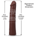 Фалоімітатор Doc Johnson The Realistic Cock ULTRASKYN 9 Inch, шоколадний