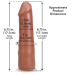 Фалоімітатор Doc Johnson The Realistic Cock ULTRASKYN 7 Inch Caramel