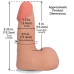 Фалоімітатор Doc Johnson The Realistic Cock ULTRASKYN 5 Inch with Balls Vanilla