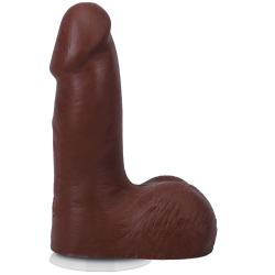 Фалоімітатор Doc Johnson The Realistic Cock ULTRASKYN 5 Inch with Balls, шоколадний