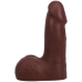 Фалоімітатор Doc Johnson The Realistic Cock ULTRASKYN 5 Inch with Balls, шоколадний