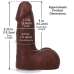 Фалоімітатор Doc Johnson The Realistic Cock ULTRASKYN 5 Inch with Balls, шоколадний