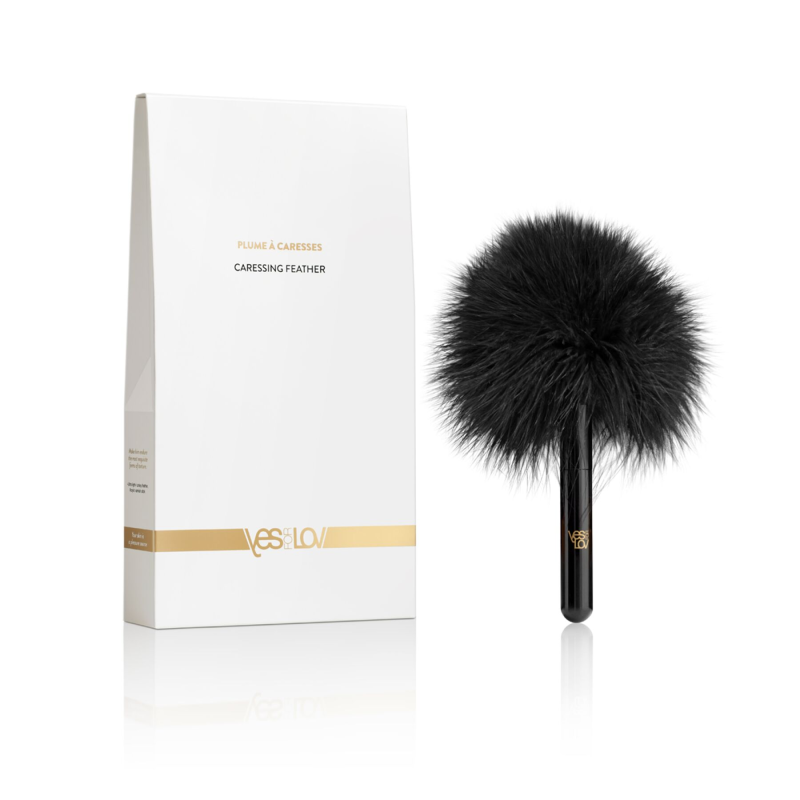 Метелочка для лоскотання YESforLOV Caressing Feather, перо індички, 11 см