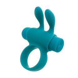 Ерекційне віброкільце S Pleasures Premium Rabbit Ring з вушками та знімною віброкулею, бірюзове Ерекційне віброкільце S Pleasures Premium Rabbit Ring з вушками та знімною віброкулею, бірюзове