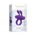 Ерекційне віброкільце S Pleasures Premium Rabbit Ring з знімною вібропулею та вушками, фіолетове